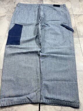 King Maker Baggy Jeans 44x30 Side Panel Y2K